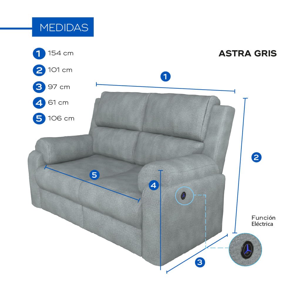 Love Seat Apolo Eléctrico