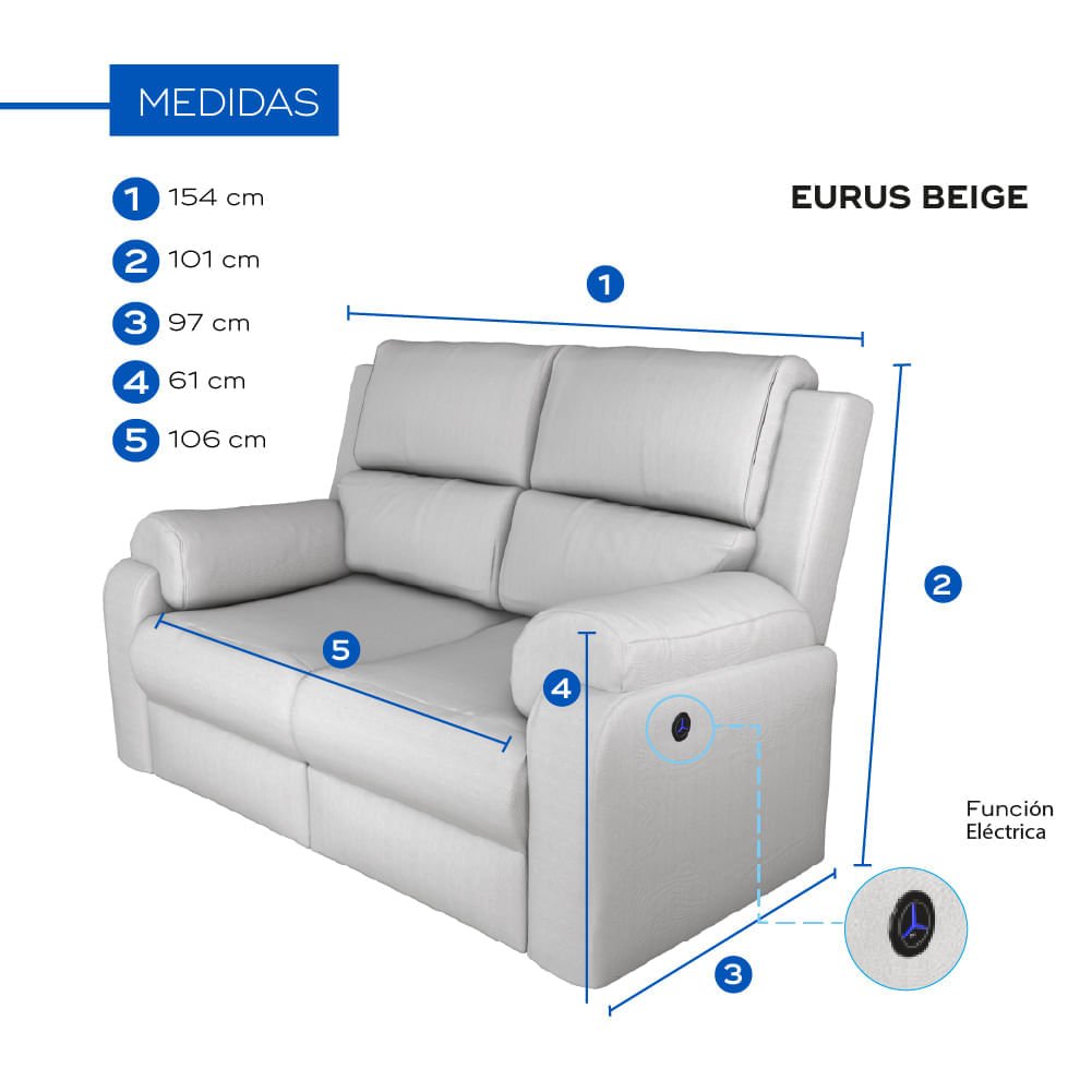 Love Seat Apolo Eléctrico