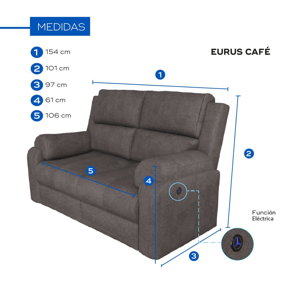 Love Seat Apolo Eléctrico