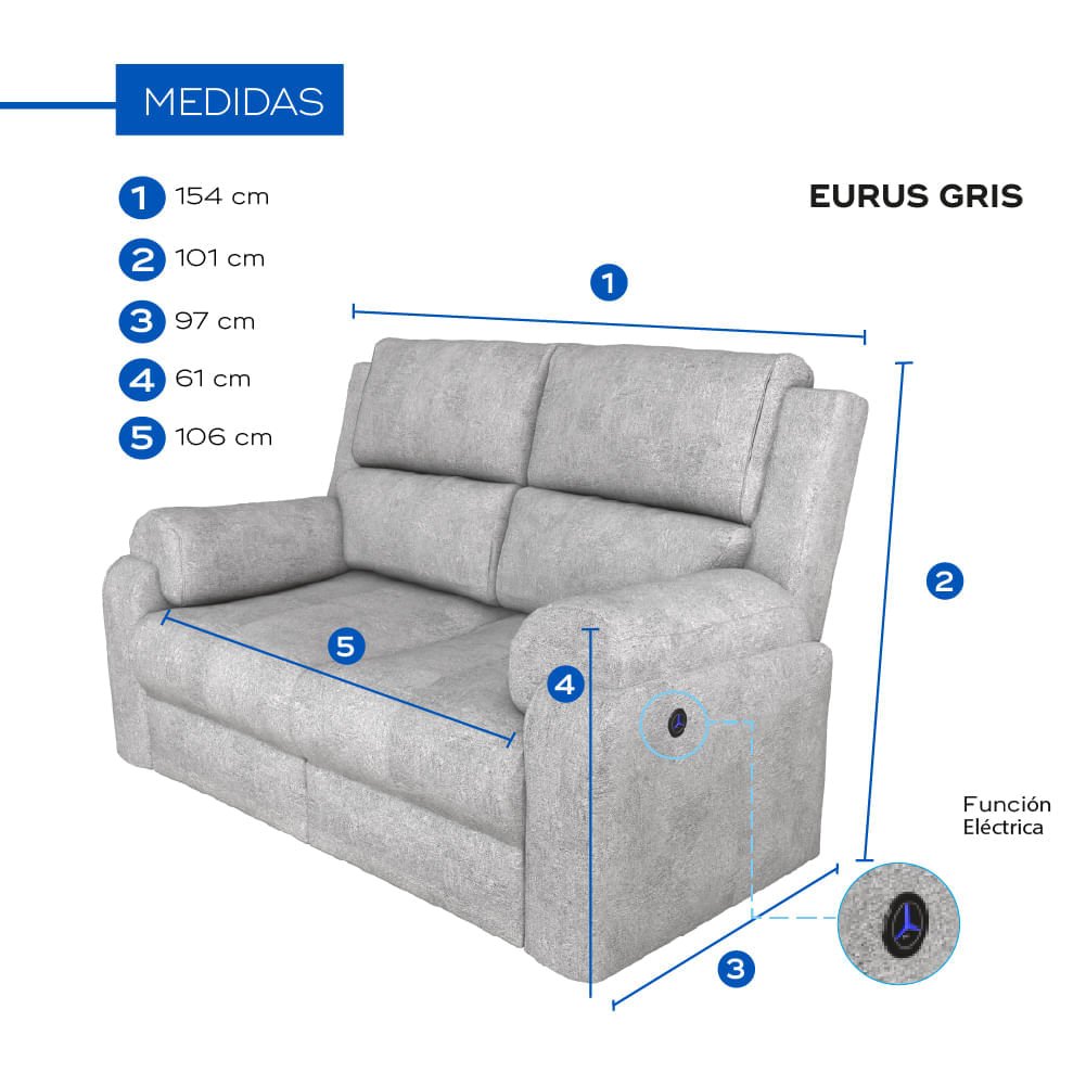 Love Seat Apolo Eléctrico