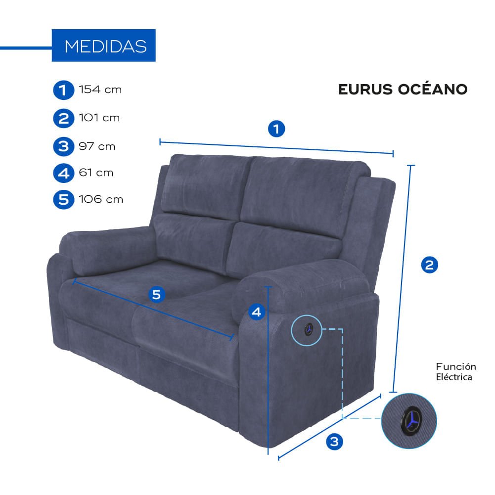 Love Seat Apolo Eléctrico